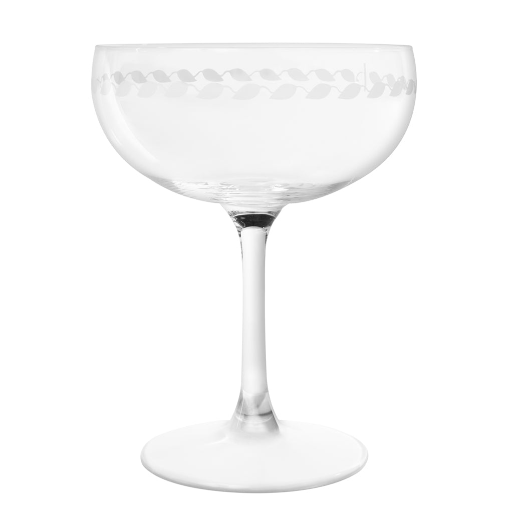 Champagneglas, Blätteranke