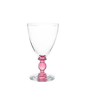 Mundblæst Balu hvidvinsglas, rosa - designet af Pernille Bülow