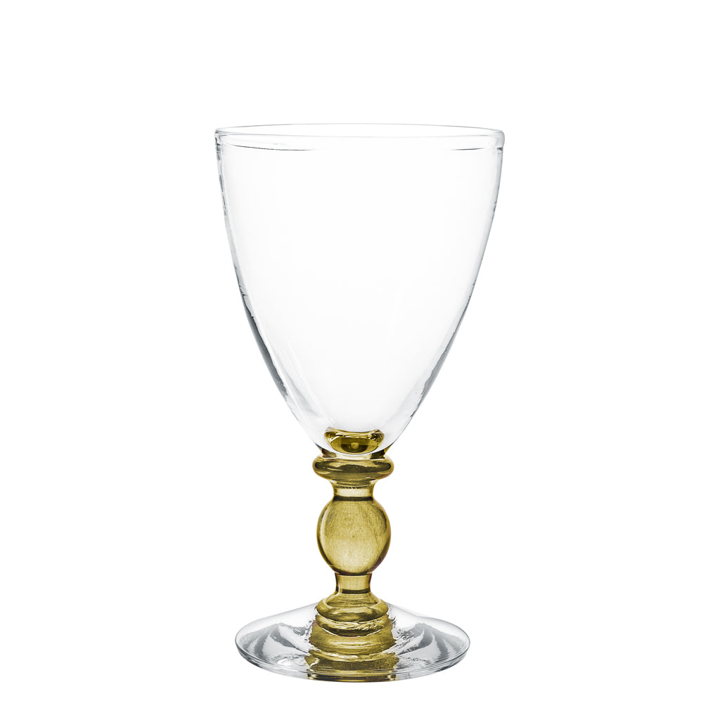 Mundblæst Balu rødvinsglas, oliven - designet af Pernille Bülow