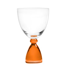 Mundblæst DotCom vinglas, orange - designet af Pernille Bülow