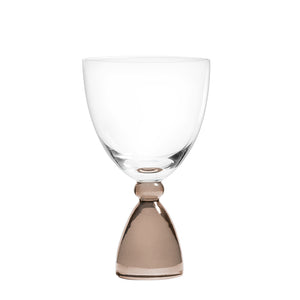 Mundblæst DotCom hvidvinsglas, brun - designet af Pernille Bülow