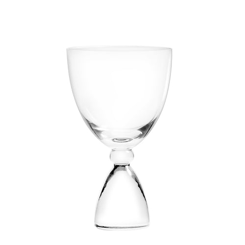 Mundblæst DotCom hvidvinsglas, klar - designet af Pernille Bülow