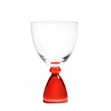 Mundblæst DotCom hvidvinsglas, rød - designet af Pernille Bülow