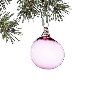 Håndlavet SKY juleophæng, pink - julepynt i glas fra Pernille Bülow
