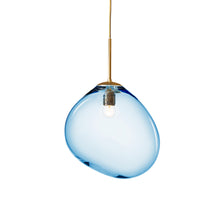 Mundblæst SKY glaslampe, blå mega - designet af Pernille Bülow