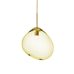 Mundblæst SKY glaslampe, gylden mega - designet af Pernille Bülow
