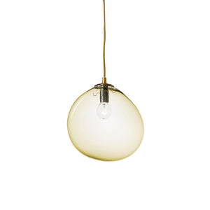 Mundblæst SKY glaslampe large, gylden - designet af Pernille Bülow