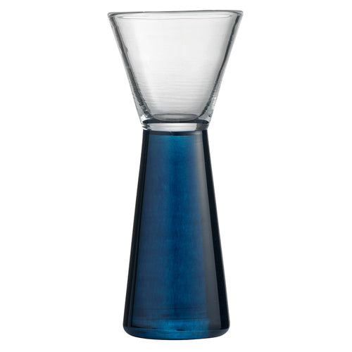 Thor snapseglas, blå - mundblæst designglas fra Pernille Bülow