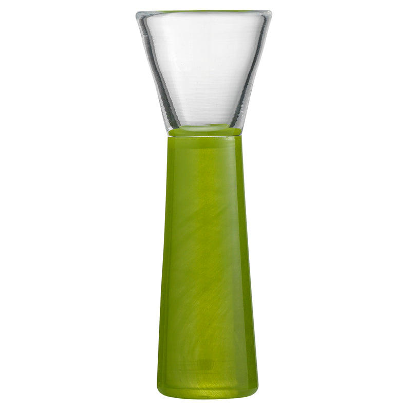 Thor snapseglas, grøn - mundblæst designglas fra Pernille Bülow