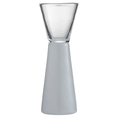 Thor snapseglas, hvid - mundblæst designglas fra Pernille Bülow