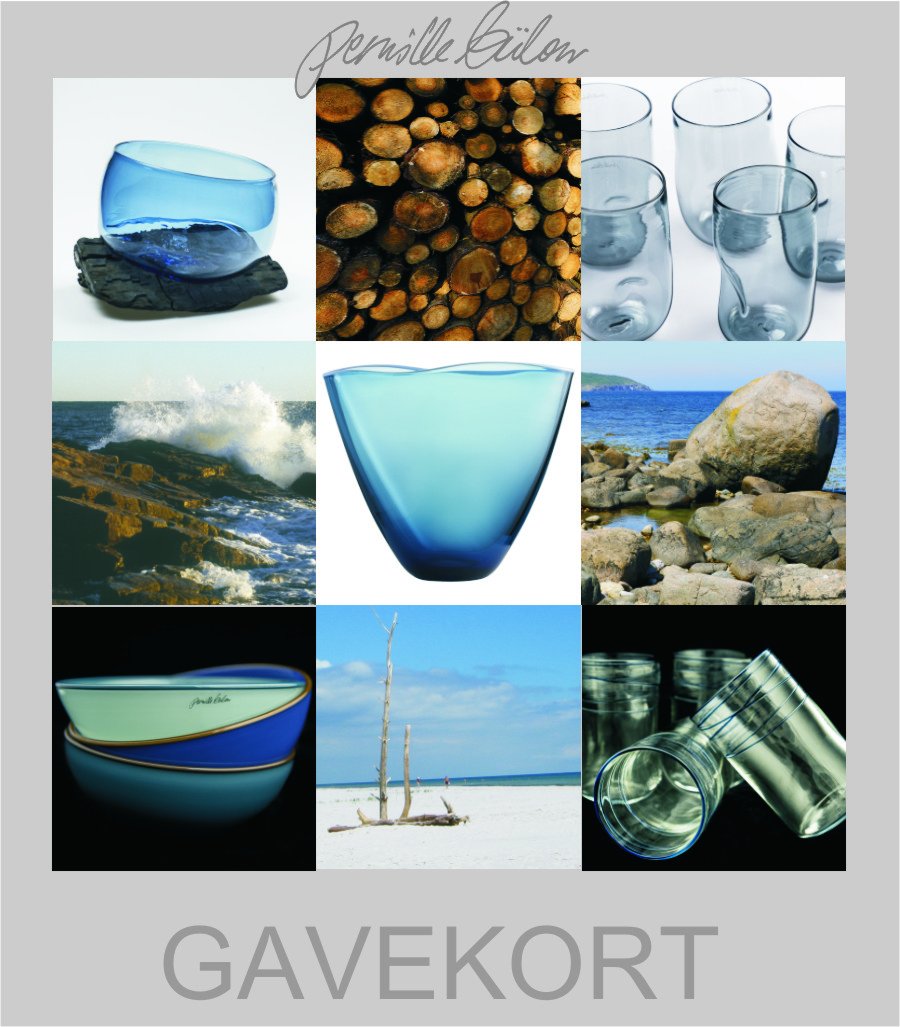 Gavekort glaskunst - Køb gavekort til glaskunst i skandinavisk design