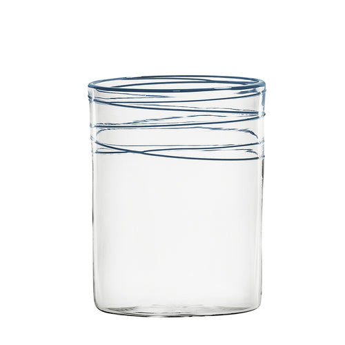 Milchglas, stahlblau
