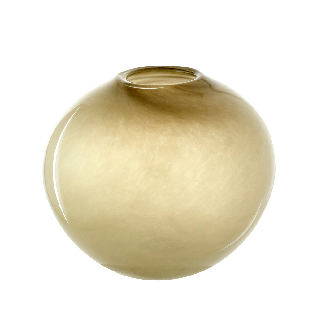 Mundblæst Planet vase, oliven - designet af Pernille Bülow