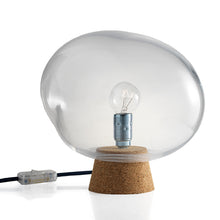 Mundblæst Boble glaslampe, marineblå og krom - designet af Pernille Bülow